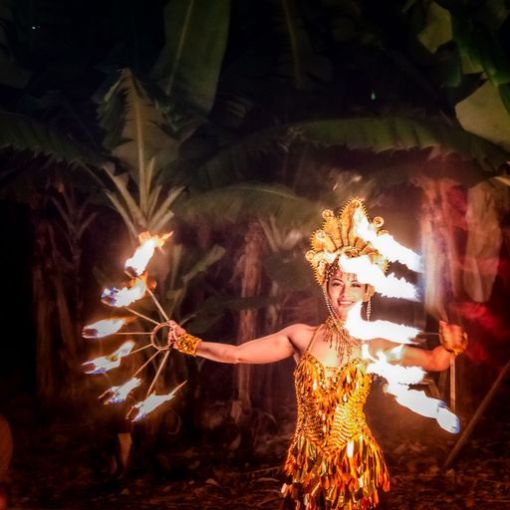 a christmas tree in a dark room