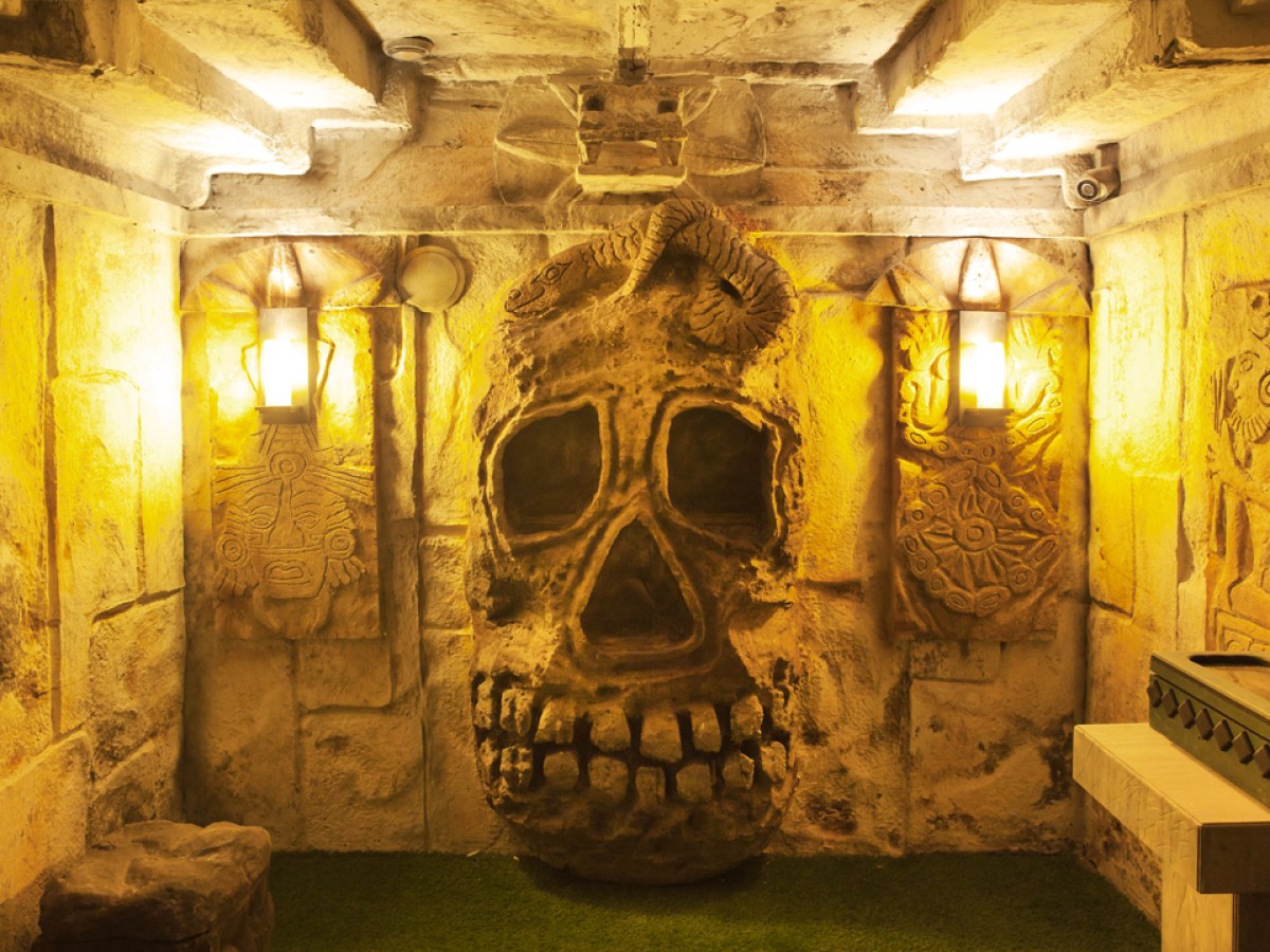 the inside of a building