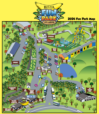 The Big Banana Fun Park Map
